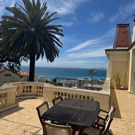 Palmeraie - Magnifique Appartement D'Epoque Avec Vue Mer 4 Personnes Avec Terrasse Le Port Nice Ngoại thất bức ảnh