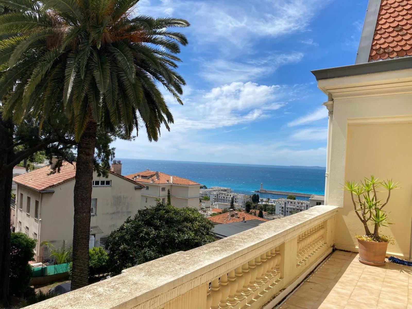 Palmeraie - Magnifique Appartement D'Epoque Avec Vue Mer 4 Personnes Avec Terrasse Le Port Nice Ngoại thất bức ảnh